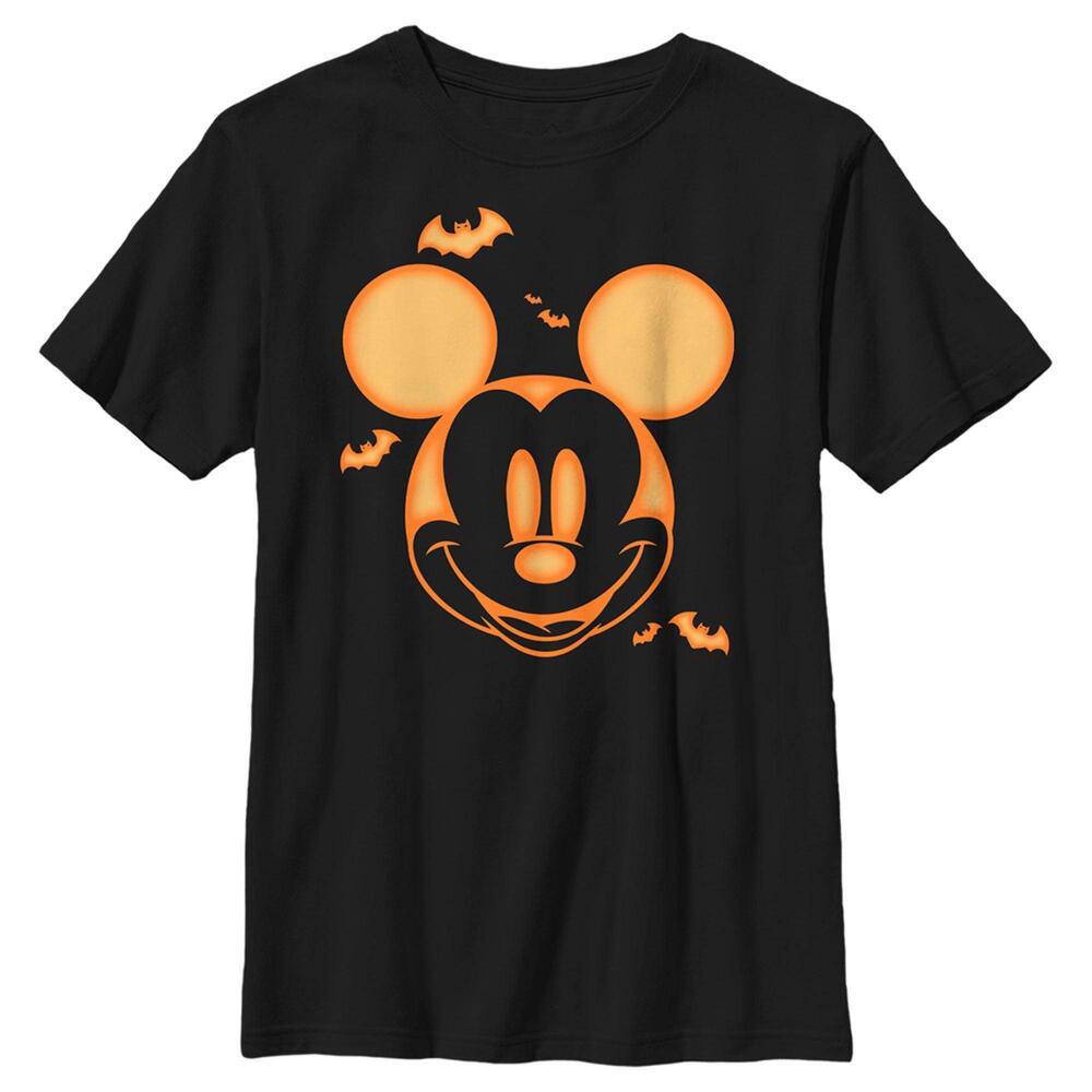Boys Mickey Friends Pumpkin Halloween Face Tshirt